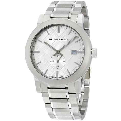 Burberry BU9900 Men's Chronograph The City Silver 42mm Watch